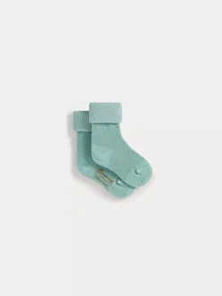 Bonpoint Adilson Socks Celadon Green |Newborn & Baby Leggings And Socks