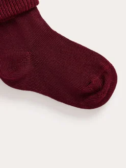 Bonpoint Adilson Socks Plum |Newborn & Baby Leggings And Socks