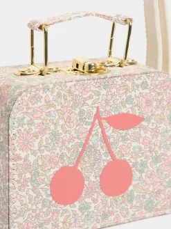 Bonpoint Aimane Suitcase Purse Pink Flowers |Child Accessories