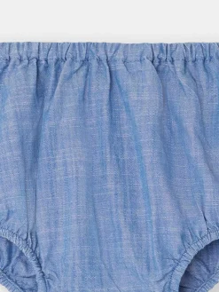 Bonpoint Aki Bloomers Blue |Newborn & Baby Pants, Bloomers, And Rompers