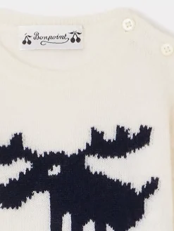 Bonpoint Almire Sweater Natural White |Newborn & Baby Sweaters And Cardigans