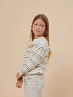 Bonpoint Anumati Sweater Multicolored Stripes |Child Cardigans And Sweaters