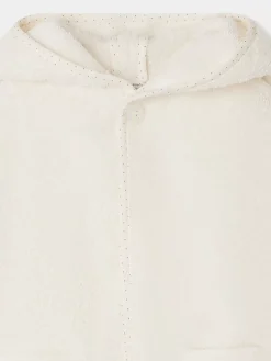 Bonpoint Apeign Terry Cloth Bathrobe Milk White |Newborn & Baby Childcare