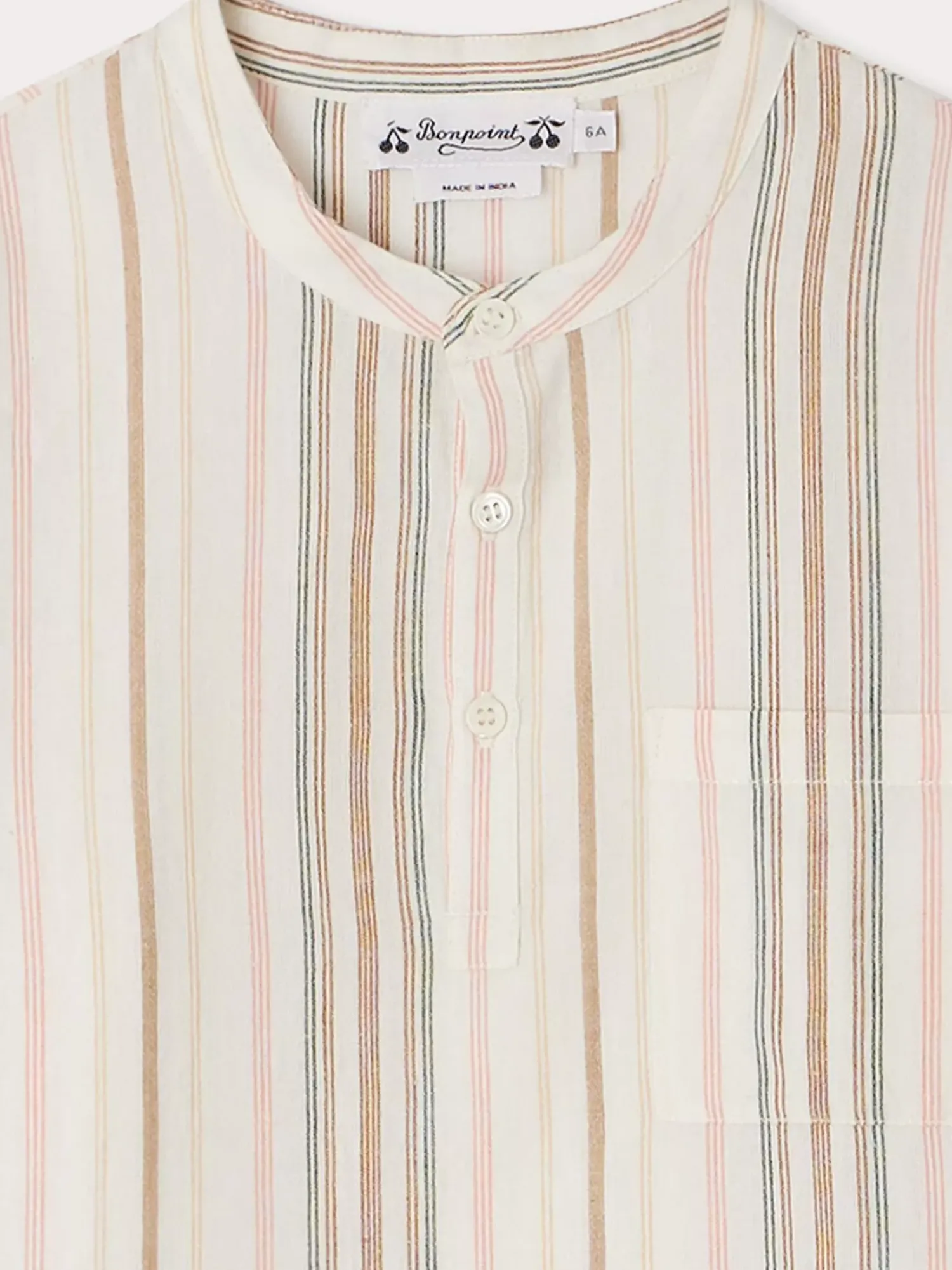 Bonpoint Artiste Shirt Multicolored Stripes |Child Tops