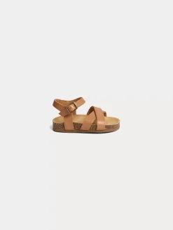 Bonpoint Asterie First Steps Sandals Honey |Newborn & Baby Shoes