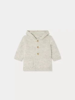 Bonpoint Atexane Burnoose Heathered Gray |Newborn & Baby Outerwear
