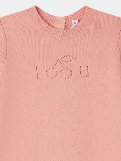 Bonpoint Atilou Onesie Baby Pink |Newborn & Baby Sets And Jumpsuits