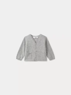 Bonpoint Babies' Cardigan Heathered Gray |Newborn & Baby Sweaters And Cardigans