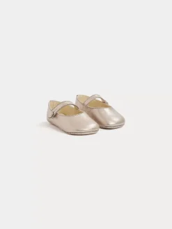 Bonpoint Babies Plume Or Blanc |Newborn & Baby Shoes