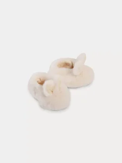 Bonpoint Babies' Slippers Milk White |Newborn & Baby Socks And Accessories