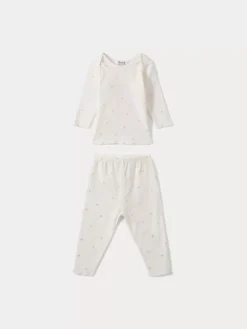Bonpoint Babies' Two-Piece Pajama Set Gold |Newborn & Baby Sets And Jumpsuits
