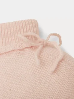 Bonpoint Baby Cashmere Booties Pale Pink |Newborn & Baby Socks And Accessories
