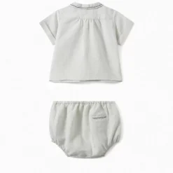 Bonpoint Baby Embroidered Set Almond |Newborn & Baby Sets And Jumpsuits