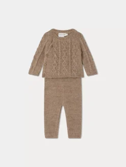 Bonpoint Bergamote Set Sand |Newborn & Baby Sets And Jumpsuits