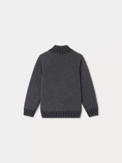 Bonpoint Berny Cardigan Slate Blue |Child Cardigans And Sweaters