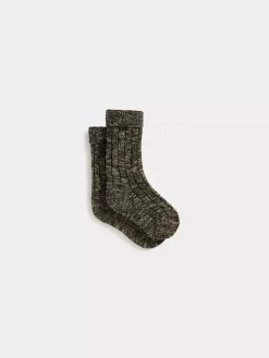 Bonpoint Bethine Socks Heathered Grey |Newborn & Baby Leggings And Socks
