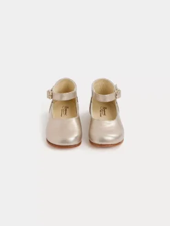 Bonpoint Bijou First Steps Shoes Golden White |Newborn & Baby Shoes