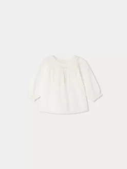 Bonpoint Blouse Felexi Blanc Lait |Newborn & Baby Tops