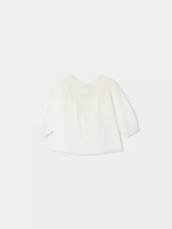 Bonpoint Blouse Felexi Blanc Lait |Newborn & Baby Tops