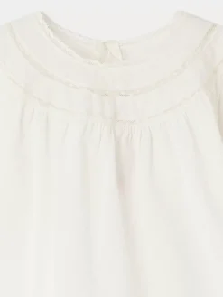 Bonpoint Blouse Felexi Blanc Lait |Newborn & Baby Tops