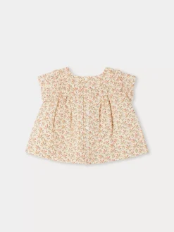 Bonpoint Blouse Luni Beige |Newborn & Baby Tops