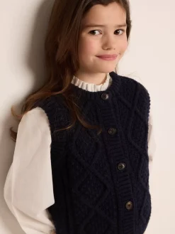 Bonpoint Bobolene Cardigan Navy |Child Cardigans And Sweaters