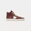 Bonpoint & Golden Goose Francy High-Top Sneakers Plum |Child Shoes