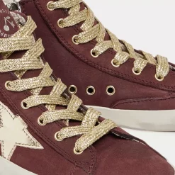 Bonpoint & Golden Goose Francy High-Top Sneakers Plum |Child Shoes