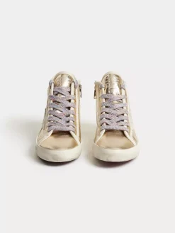 Bonpoint X Golden Goose Francy High-Top Sneakers Gold |Newborn & Baby Shoes