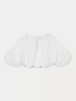 Bonpoint X Khaite Ellie Blouse Milk White |Newborn & Baby Tops
