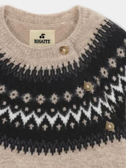 Bonpoint X Khaite Laina Sweater Mottled Beige |Newborn & Baby Sweaters And Cardigans