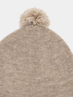 Bonpoint X Khaite Tinna Bonnet Heathered Beige |Newborn & Baby Socks And Accessories