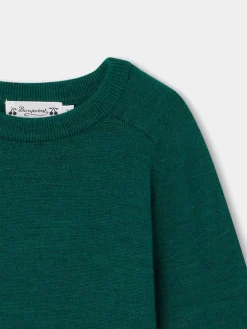 Bonpoint Bowen Sweater Green |Child Cardigans And Sweaters