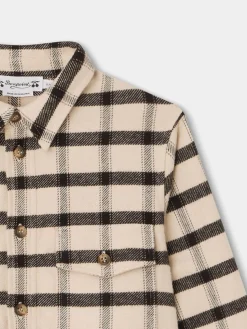 Bonpoint Boy Shirt Ecru |Child Tops