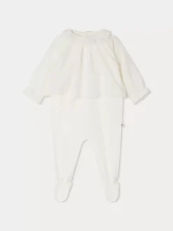 Bonpoint Brise Pajamas White Milk |Newborn & Baby Onesies And Pajamas