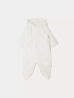 Bonpoint Caramelo Snowsuit Milk White |Newborn & Baby Outerwear