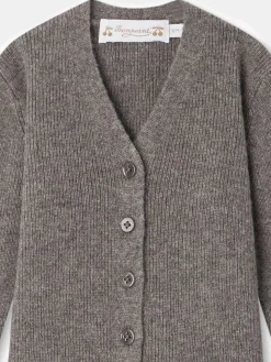 Bonpoint Cardigan Daevon Marron |Newborn & Baby Sweaters And Cardigans