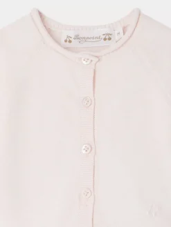 Bonpoint Cardigan Fadi Rose |Newborn & Baby Sweaters And Cardigans