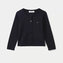 Bonpoint Cardigan Navy |Child Cardigans And Sweaters