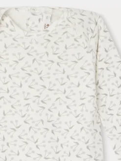 Bonpoint Catia Pajamas Gray Blue |Newborn & Baby Onesies And Pajamas