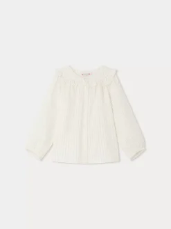 Bonpoint Charley Blouse Ecru |Child Tops