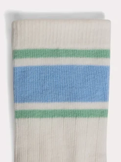 Bonpoint Chaussettes Franz Rayures Ciel |Child Socks And Underwear