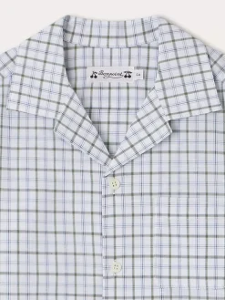 Bonpoint Chemise Steve Vert De Gris |Child Tops