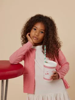Bonpoint Clarisse Cardigan Pink Blush |Child Cardigans And Sweaters