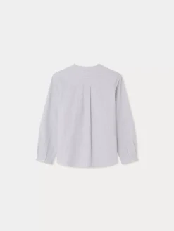 Bonpoint Claude Shirt Grey Stripes |Child Tops