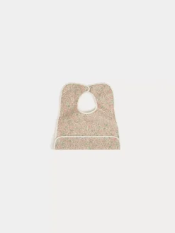 Bonpoint Clip Bib Pink Flowers |Newborn & Baby Childcare