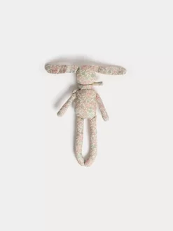 Bonpoint 20-Cm Taki Bunny Pink Flowers |Newborn & Baby Stuffed Animals And Toys