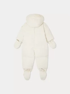 Bonpoint Combinaison Pilote Daegon Blanc Lait |Newborn & Baby Outerwear