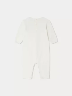 Bonpoint Combinaison Tilouana Blanc Lait |Newborn & Baby Sets And Jumpsuits