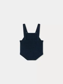 Bonpoint Conie Romper Petrol Blue |Newborn & Baby Sets And Jumpsuits